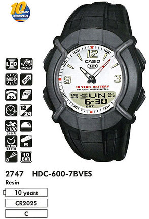 Годинник CASIO HDC-600-7BVEF