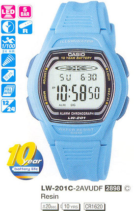 Годинник Casio TIMELESS COLLECTION LW-201C-2AVEF