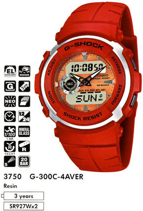 Часы CASIO G-300C-4AVER
