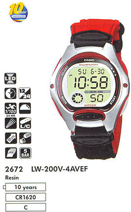 Часы CASIO LW-200V-4AVEF