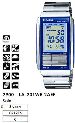 Часы CASIO LA-201WE-2A2EF