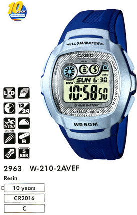 Часы CASIO W-210-2AVEF