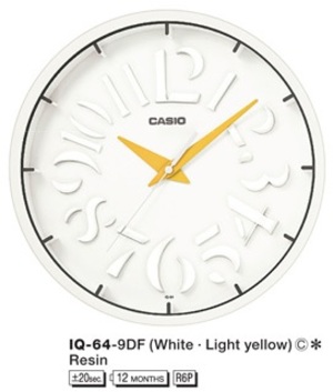 Настенные часы CASIO IQ-64-9DF