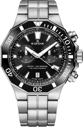 Часы Edox Delfin The Original Chronograph 10112 357GRNCA BRNR