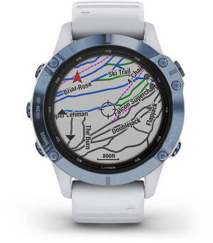 Смарт-часы Garmin fenix 6 Pro Solar Edition Mineral Blue with Whitestone Band (010-02410-19)