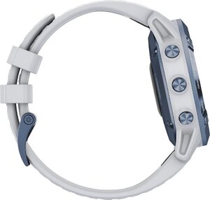 Смарт-годинник Garmin fenix 6 Pro Solar Edition Mineral Blue with Whitestone Band (010-02410-19)