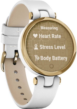 Смарт-годинник Garmin Lily Light Gold Bezel with White Case and Italian Leather Band (010-02384-B3)