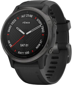Смарт-часы Garmin fenix 6S Pro Sapphire Carbon Gray DLC with Black Band (010-02159-25)