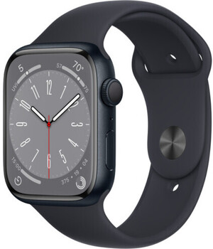 Смарт-годинник Apple Watch Series 8 GPS 41mm Midnight Aluminium Case with Midnight Sport Band (MNP53UL/A) 