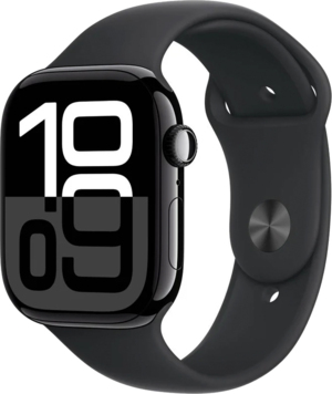 Смарт-часы Apple Watch Series 10 GPS 42mm Jet Black Aluminium Case with Black Sport Band - S/M (MWWE3QH/A)