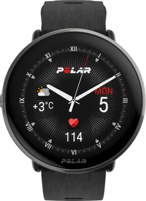 Смарт-часы Polar Ignite 3 Titanium Black S-L (900110027)