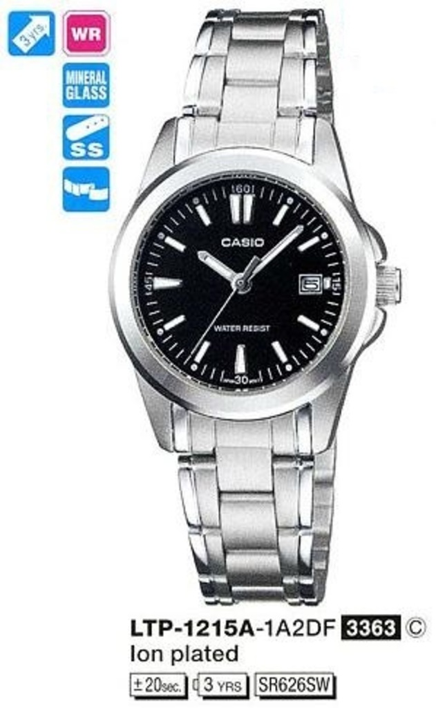 

Часы CASIO LTP-1215A-1A2DF, LTP-1215A-1A2DF