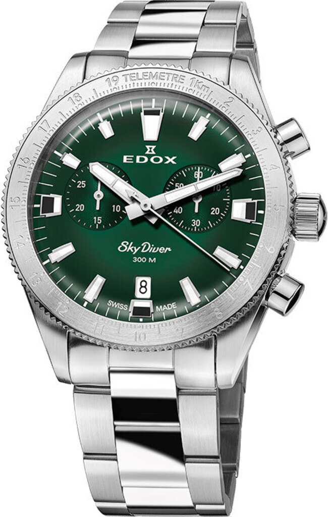 

Часы Edox SkyDiver Chronograph 10116 3 VIDN + ремешок, 10116 3 VIDN