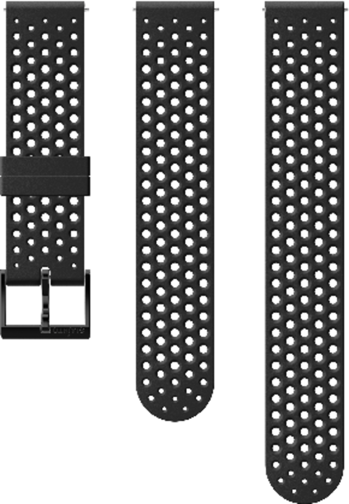 

Ремешок SUUNTO 20 ATH1 SILICONE STRAP BLACK/BLACK S+M (ss050177000), ss050177000