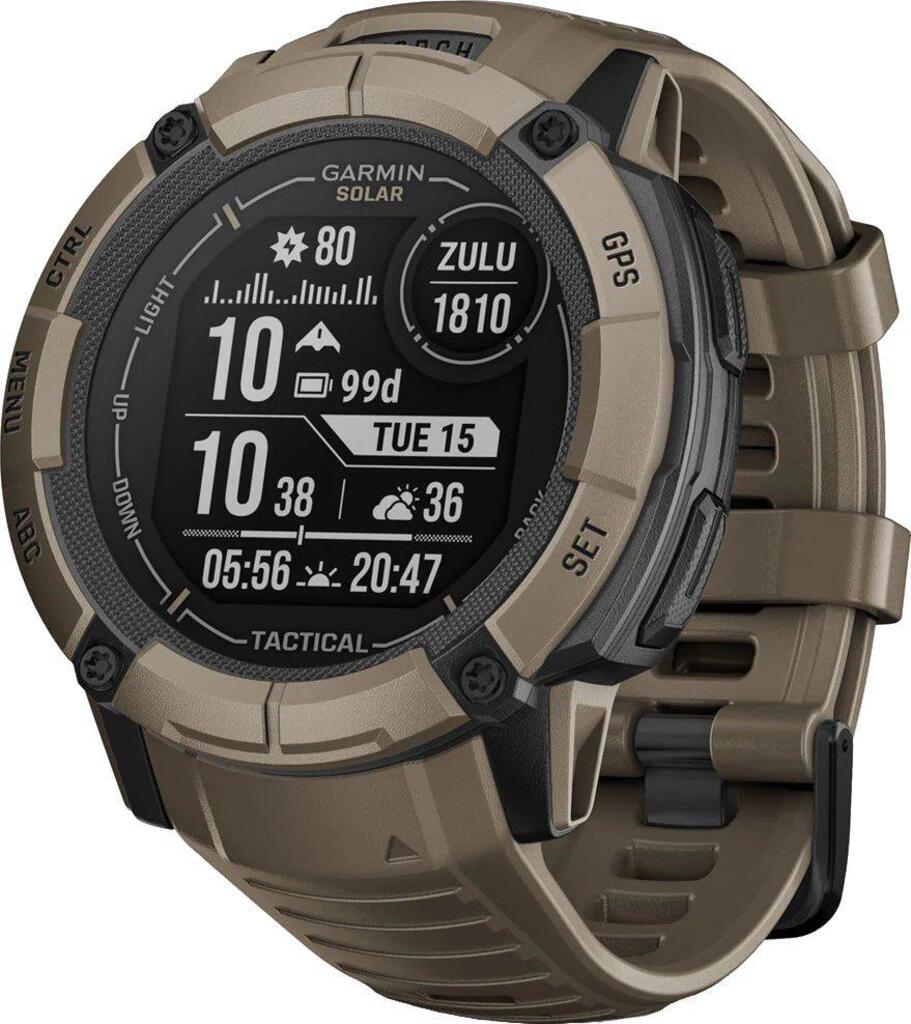 Смарт-годинник Garmin Instinct 2X Solar Tactical Edition Coyote
